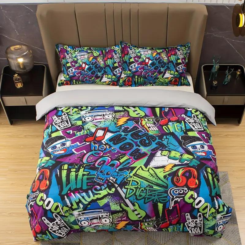 Fashion technology,3D digital printed bedding, duvet covers, pillowcases 135 * 200 (two-piece set)
Fashion technology,3D digital printed bedding, duvet covers, pillowcases 135 * 200 (two-piece set)