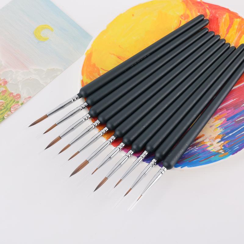 Cross-Border Wolf Hair Fine Point Nylon Watercolor & Oil Painting Brush Set Size 1 (Plastic Handle) чёрный
Cross-Border Wolf Hair Fine Point Nylon Watercolor & Oil Painting Brush Set Size 1 (Plastic Handle) чёрный