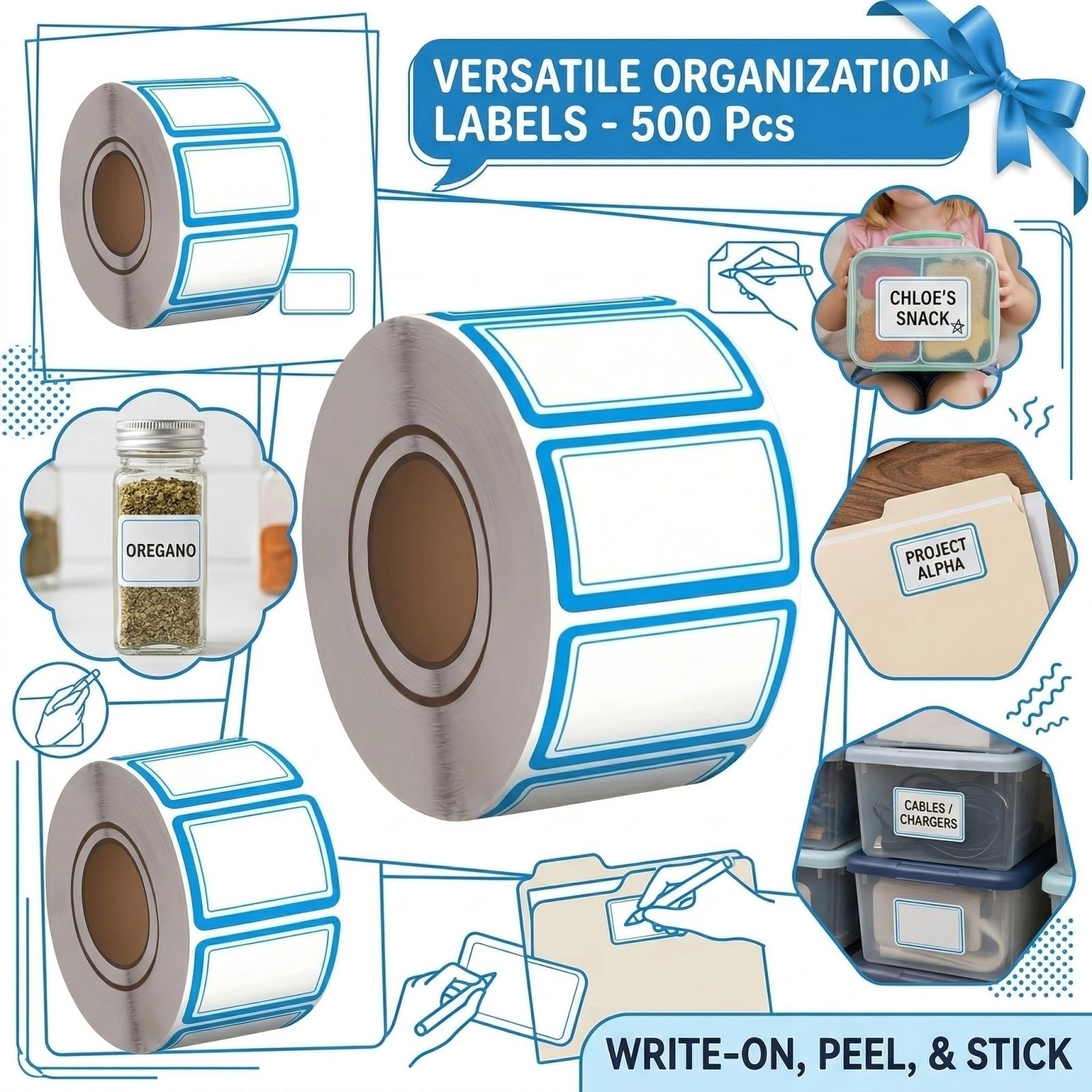 Rectangular Adhesive Label Roll for Thermal Printers Suitable for Organizing and Identification Purposes 1000 Labels Per Roll One Size синий
Rectangular Adhesive Label Roll for Thermal Printers Suitable for Organizing and Identification Purposes 1000 Labels Per Roll One Size синий