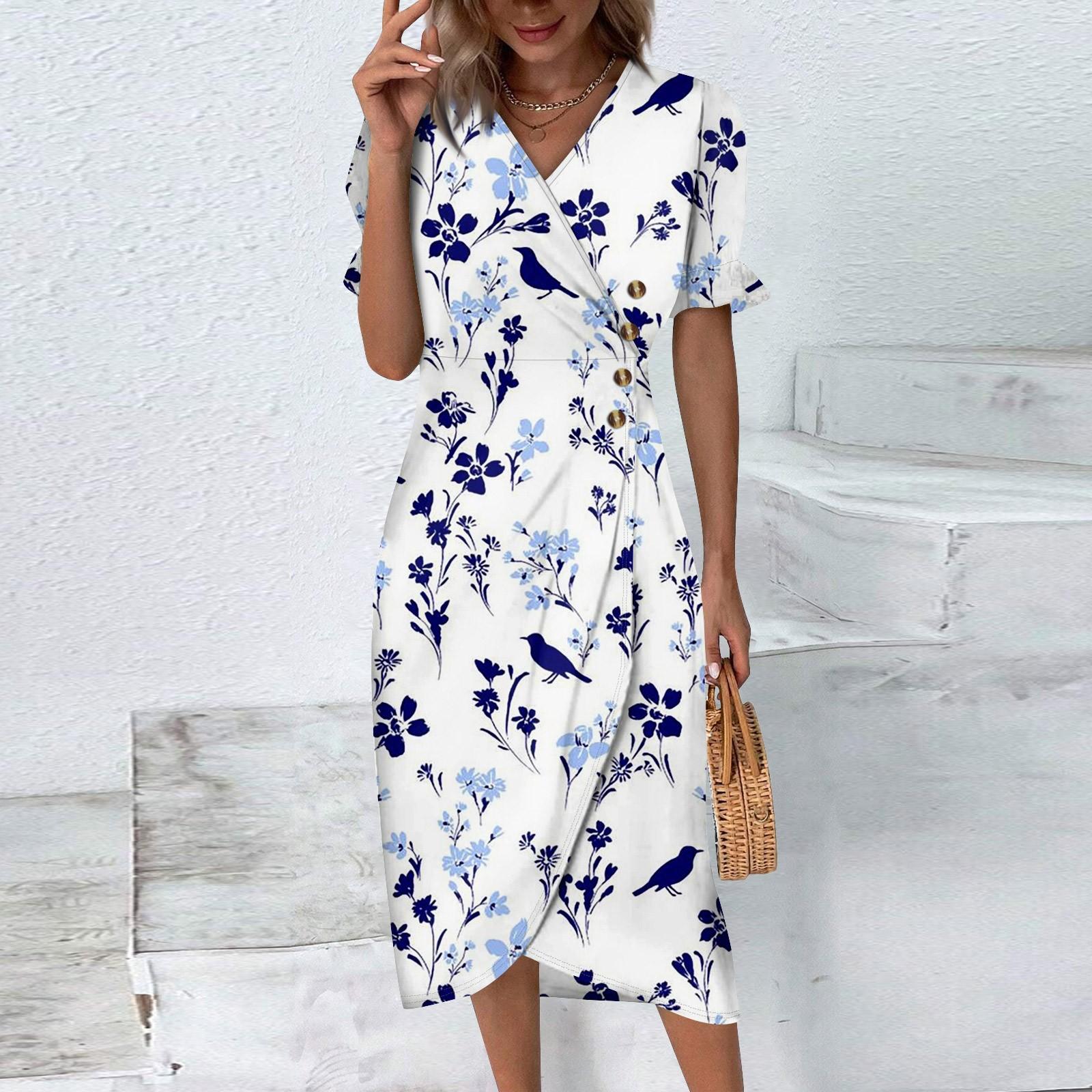 Пляжные платья для женщин, весна-лето, элегантное платье с запахом и V-образным вырезом в стиле бохо, струящееся гавайское платье макси с рюшами XL белый
Пляжные платья для женщин, весна-лето, элегантное платье с запахом и V-образным вырезом в стиле бохо, струящееся гавайское платье макси с рюшами XL белый