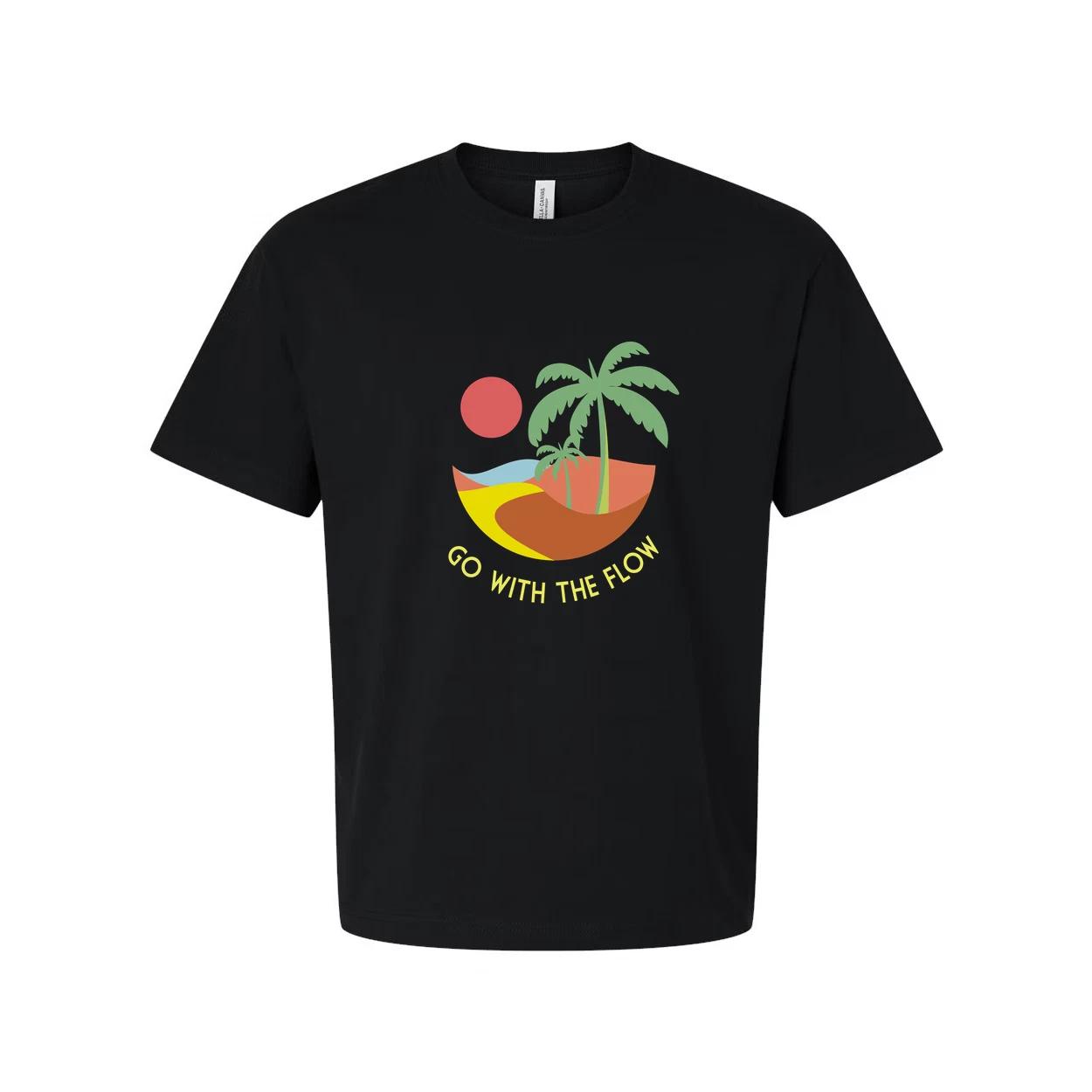 Go With The Flow Island Scene Graphic Tee For Unisex Surf And Beachwear Apparel S
Go With The Flow Island Scene Graphic Tee For Unisex Surf And Beachwear Apparel S