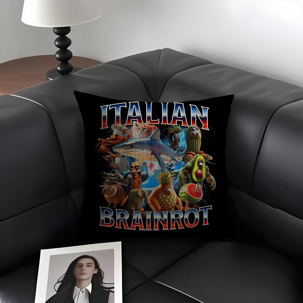 ITALlAN Brainrot Fashion Cushion Cover Natural Linen Organic Fabric DoubleSided Printing Sofa Home Decor Gift Pillow Case 30x30cm
ITALlAN Brainrot Fashion Cushion Cover Natural Linen Organic Fabric DoubleSided Printing Sofa Home Decor Gift Pillow Case 30x30cm