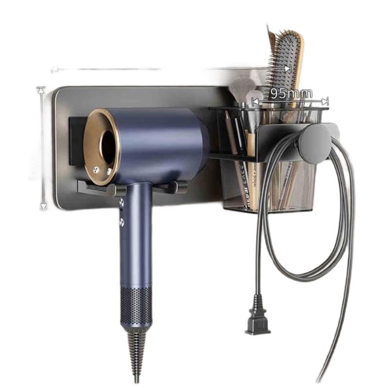 Wall-Mounted Toothbrush & Hair Dryer Holder
Wall-Mounted Toothbrush & Hair Dryer Holder