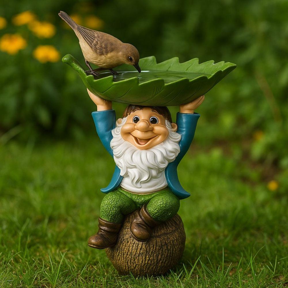 Holding Leaves Dwarf Sculpture Cartoon Bird Bath Unique Bird Feeder Garden Decor Dwarf
Holding Leaves Dwarf Sculpture Cartoon Bird Bath Unique Bird Feeder Garden Decor Dwarf