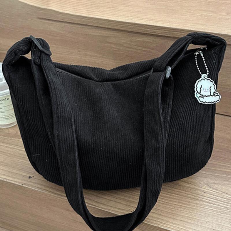 Black Corduroy Bags For Women Japanese Canvas Large Single Shoulder Crossbody Dumpling Bag Student Korean Casual Simple Handbag чёрный
Black Corduroy Bags For Women Japanese Canvas Large Single Shoulder Crossbody Dumpling Bag Student Korean Casual Simple Handbag чёрный