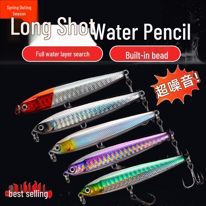 Flying Ghost Pencil Lure: Long Cast, Trembling Slow Sink for Topmouth Culter, Freshwater & Saltwater Fishing 14g
Flying Ghost Pencil Lure: Long Cast, Trembling Slow Sink for Topmouth Culter, Freshwater & Saltwater Fishing 14g