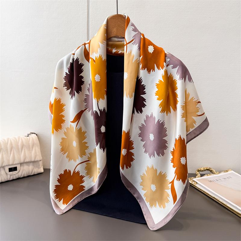 Xiaoxiangfeng Simulation Silk Printing Large Square Scarf Silk Scarf Shawl Headscarf Beach Scarf Neck Protection Scarf Decorative Women S Scarf 90*90cm
Xiaoxiangfeng Simulation Silk Printing Large Square Scarf Silk Scarf Shawl Headscarf Beach Scarf Neck Protection Scarf Decorative Women S Scarf 90*90cm