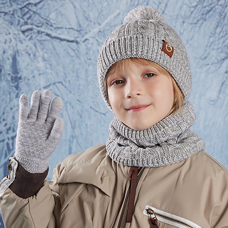 3Pcs Kids Winter Cold-Proof Hat Scarf Gloves Set Unisex Outdoor Ear Protection Fleece Warm Hat Children Beanie Cap Scarf Gloves as the picture
3Pcs Kids Winter Cold-Proof Hat Scarf Gloves Set Unisex Outdoor Ear Protection Fleece Warm Hat Children Beanie Cap Scarf Gloves as the picture