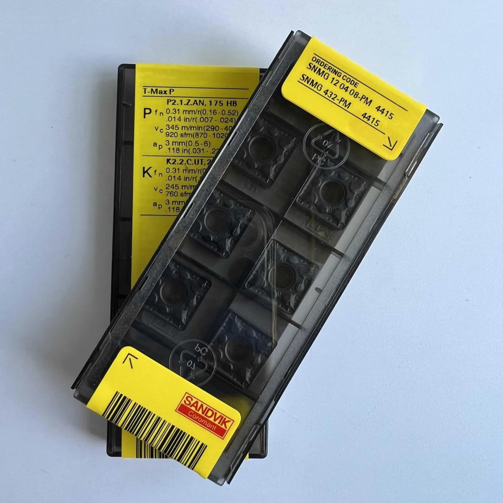 Original Sandvik / SNMG120408-PM 4415 / CNC lathe carbide blade 10 Pcs
Original Sandvik / SNMG120408-PM 4415 / CNC lathe carbide blade 10 Pcs