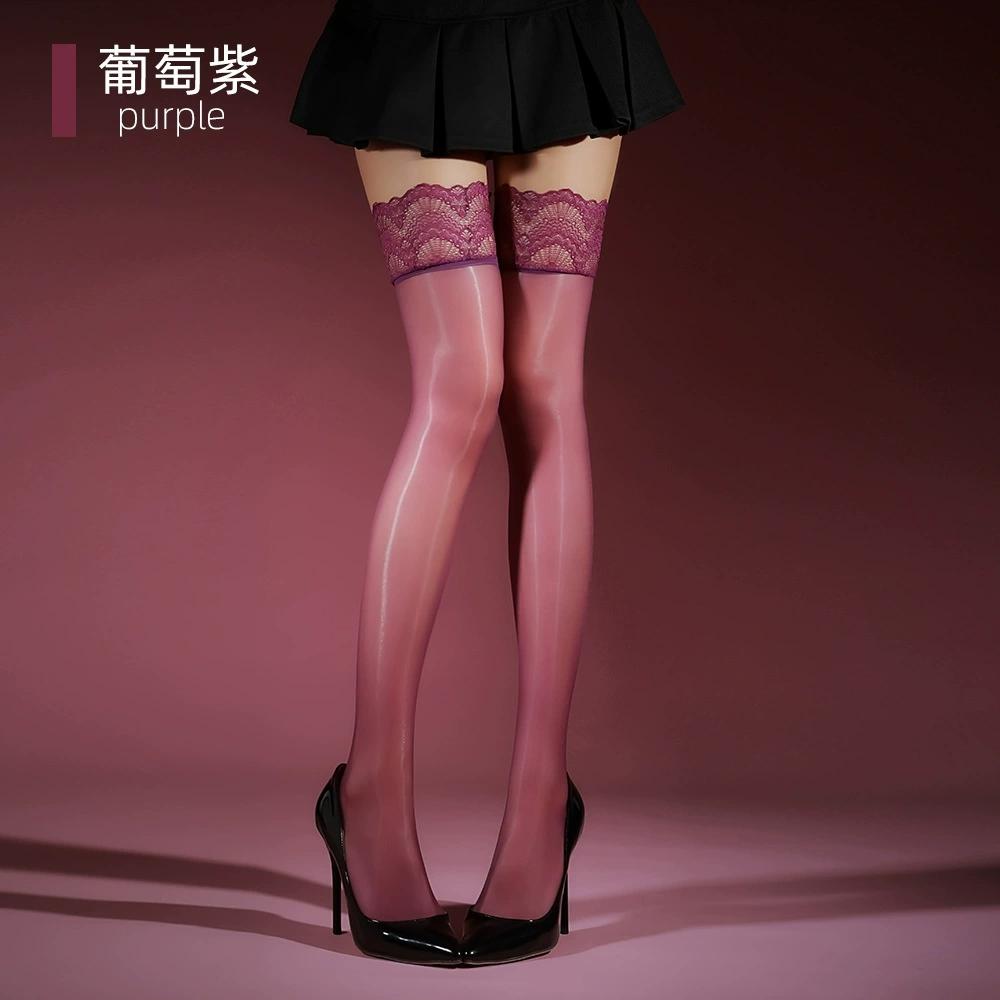 Ultra Thin Oil Shiny Glossy Stocking Sexy Lace Sock Mouth Silicone Non-Slip Above Knee Women S Stocking Vintage Maid Lingerie One Size
Ultra Thin Oil Shiny Glossy Stocking Sexy Lace Sock Mouth Silicone Non-Slip Above Knee Women S Stocking Vintage Maid Lingerie One Size