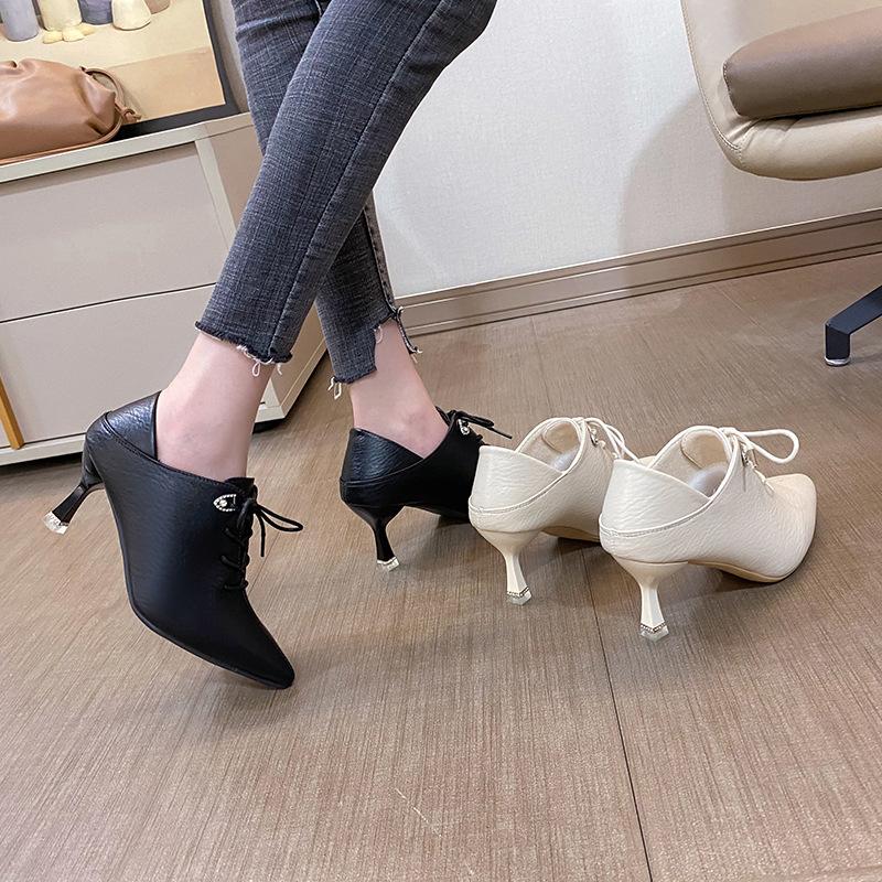 New women s shoes spring and autumn pointed tip thin heel high heels temperament small heel deep mouth single shoes soft leather shoes 40 бежевий
New women s shoes spring and autumn pointed tip thin heel high heels temperament small heel deep mouth single shoes soft leather shoes 40 бежевий
