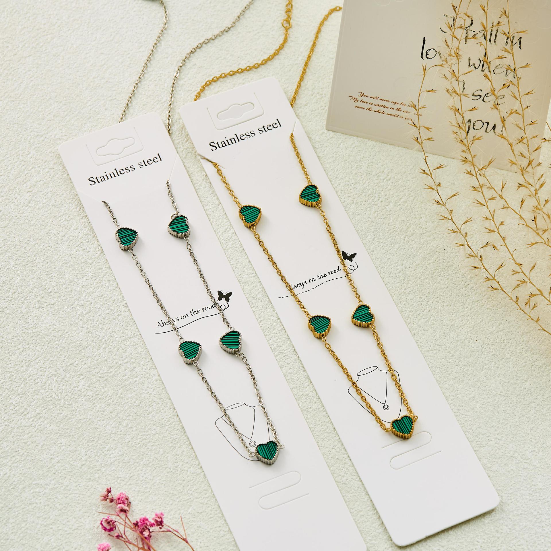 Love Heart Stainless Steel Retro Bracelet & Necklace Set - Women s Jewelry зелений
Love Heart Stainless Steel Retro Bracelet & Necklace Set - Women s Jewelry зелений