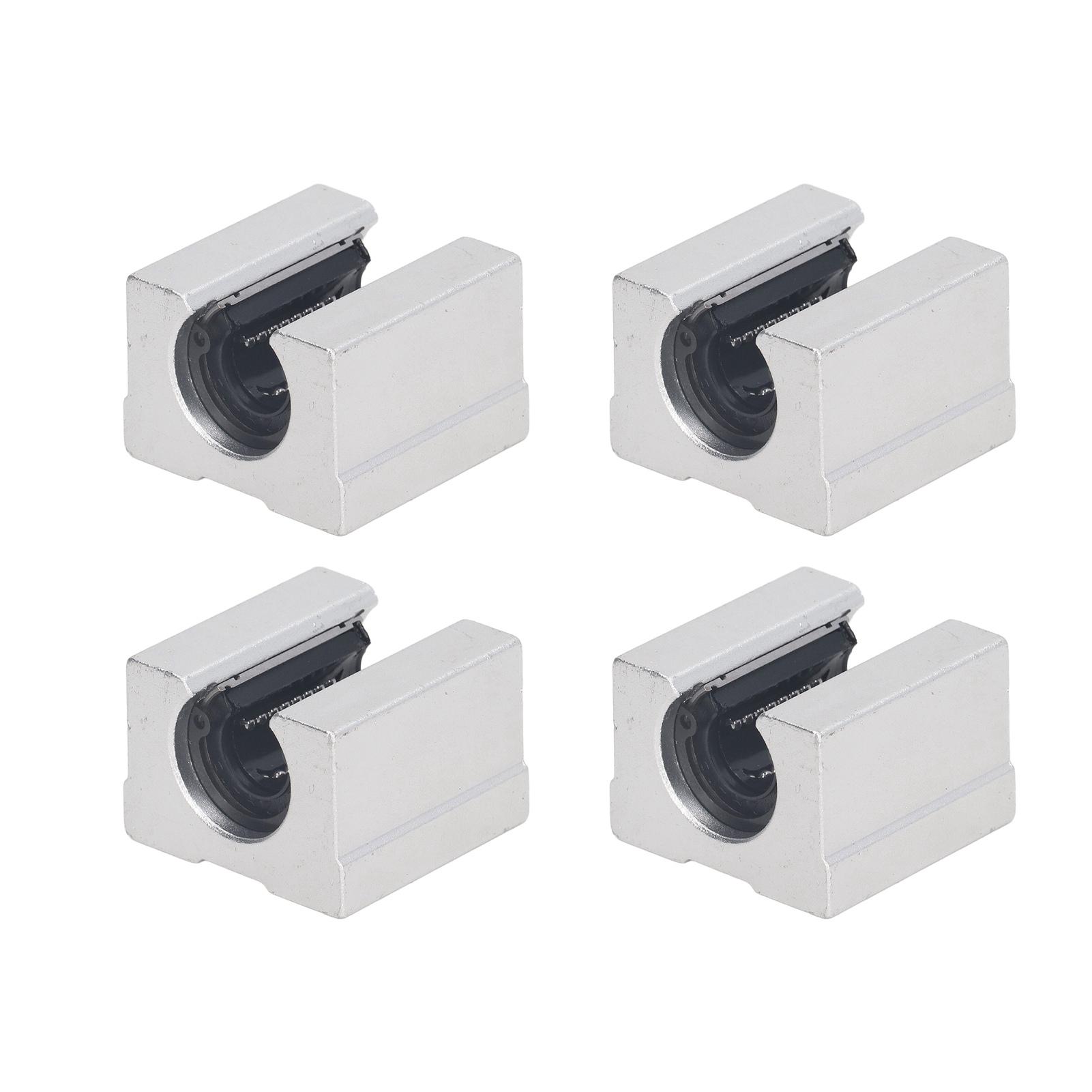 4 Pcs Linear Ball Bearing Slide Block SBR12UU Aluminum Alloy Open Linear Bearing Slide Unit
4 Pcs Linear Ball Bearing Slide Block SBR12UU Aluminum Alloy Open Linear Bearing Slide Unit