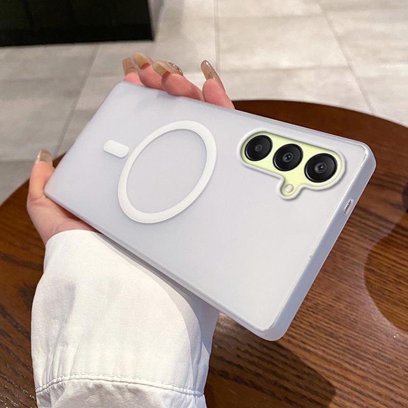 For Samsung Galaxy A26 5G Magnetic Case Compatible with MagSafe Frosted PC Phone Cover Transparent White
For Samsung Galaxy A26 5G Magnetic Case Compatible with MagSafe Frosted PC Phone Cover Transparent White