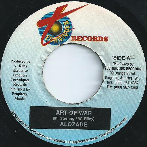 7inch Record ALOZADE - Art Of War NONE Techniques 2001 Jamaica Reggae, Ska & Dub Used
7inch Record ALOZADE - Art Of War NONE Techniques 2001 Jamaica Reggae, Ska & Dub Used