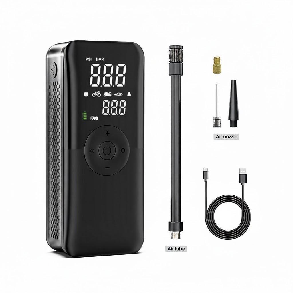 Portable Rechargeable Cordless Digital Air Pump for Car Motorcycle Bicycle Inflatable Balls Compact Compressor чёрный
Portable Rechargeable Cordless Digital Air Pump for Car Motorcycle Bicycle Inflatable Balls Compact Compressor чёрный