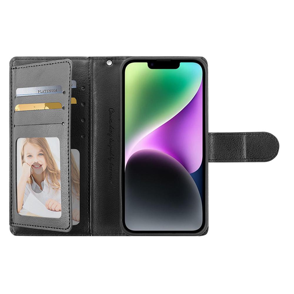 HANMAN Mill Series for iPhone 15 Shockproof Shell Wallet PU Leather Stand Cover Mobile Phone Case Black
HANMAN Mill Series for iPhone 15 Shockproof Shell Wallet PU Leather Stand Cover Mobile Phone Case Black
