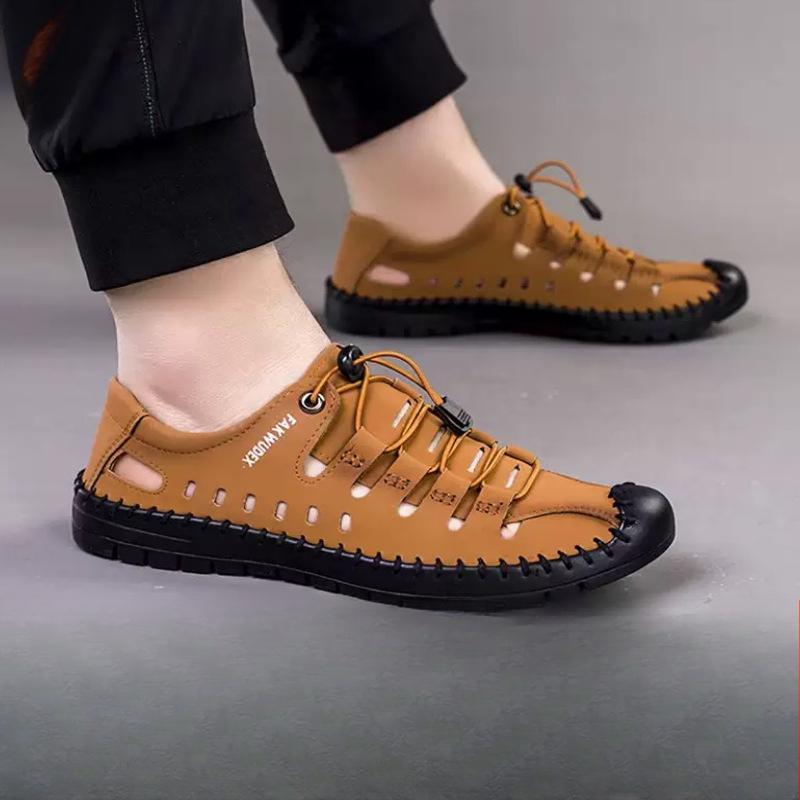 New Men s Sandals Hole Shoes Summer Cowhide Hollow Comfortable Breathable Shoes Men s Shoes 44
New Men s Sandals Hole Shoes Summer Cowhide Hollow Comfortable Breathable Shoes Men s Shoes 44