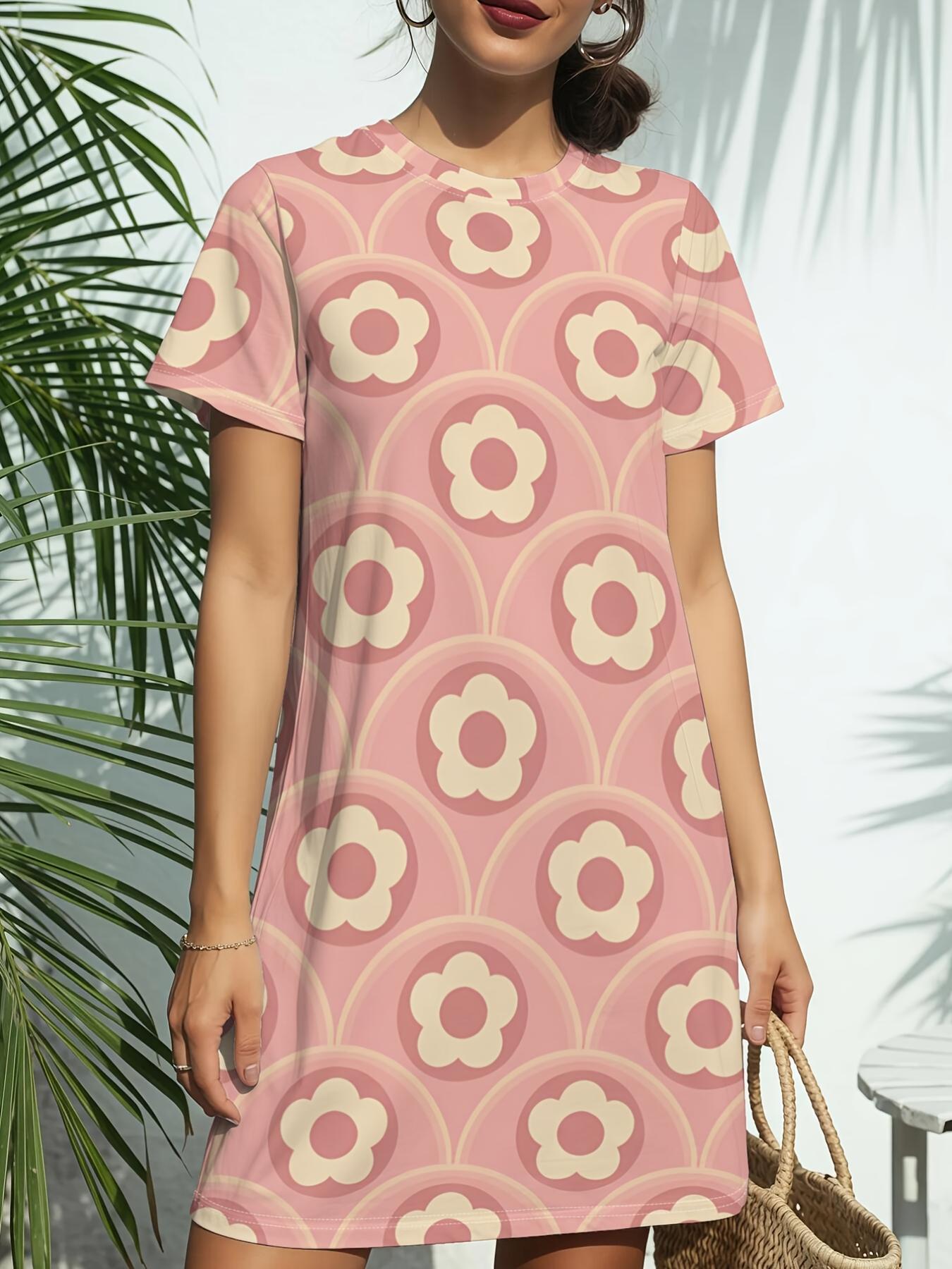 Pink Circles New Women S Crew Neck Short Sleeve T-Shirt Dress. American Style Fashion Trend Digital Print. Spring And Summer Casual Versatile - Elegan 5XL дубильная кора
Pink Circles New Women S Crew Neck Short Sleeve T-Shirt Dress. American Style Fashion Trend Digital Print. Spring And Summer Casual Versatile - Elegan 5XL дубильная кора