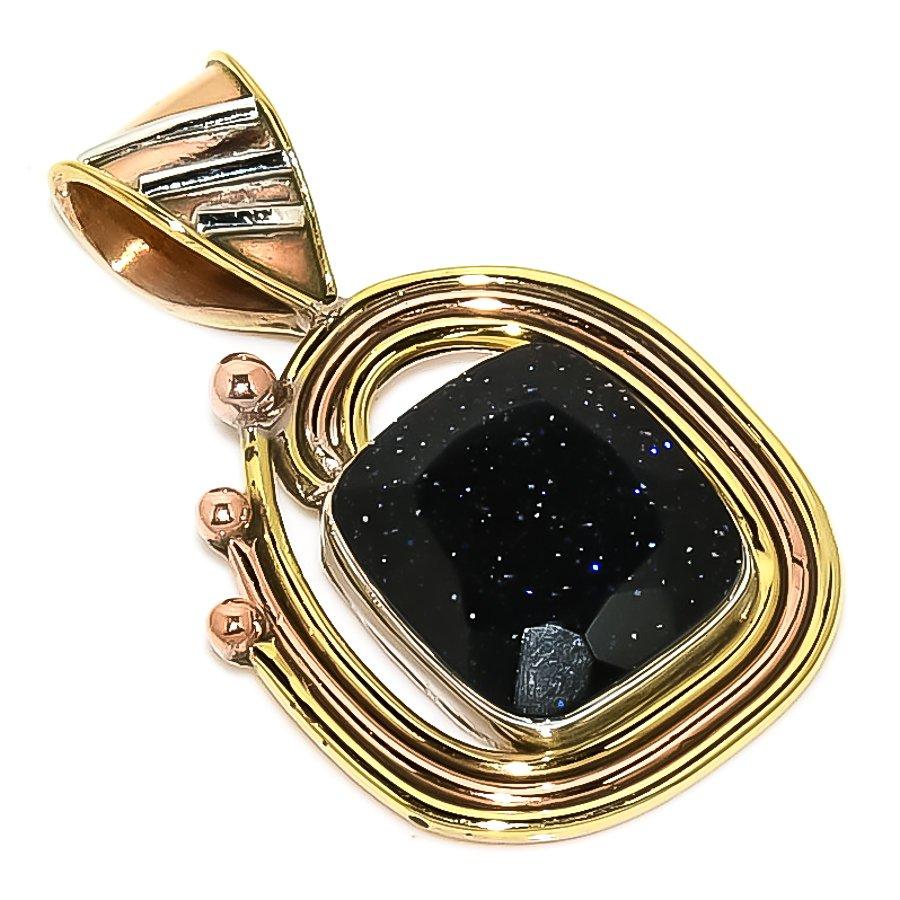 Natural Blue Sunstone Two Tone 925 Solid Sterling Silver Gift Pendant 1.50 l0y33
Natural Blue Sunstone Two Tone 925 Solid Sterling Silver Gift Pendant 1.50 l0y33
