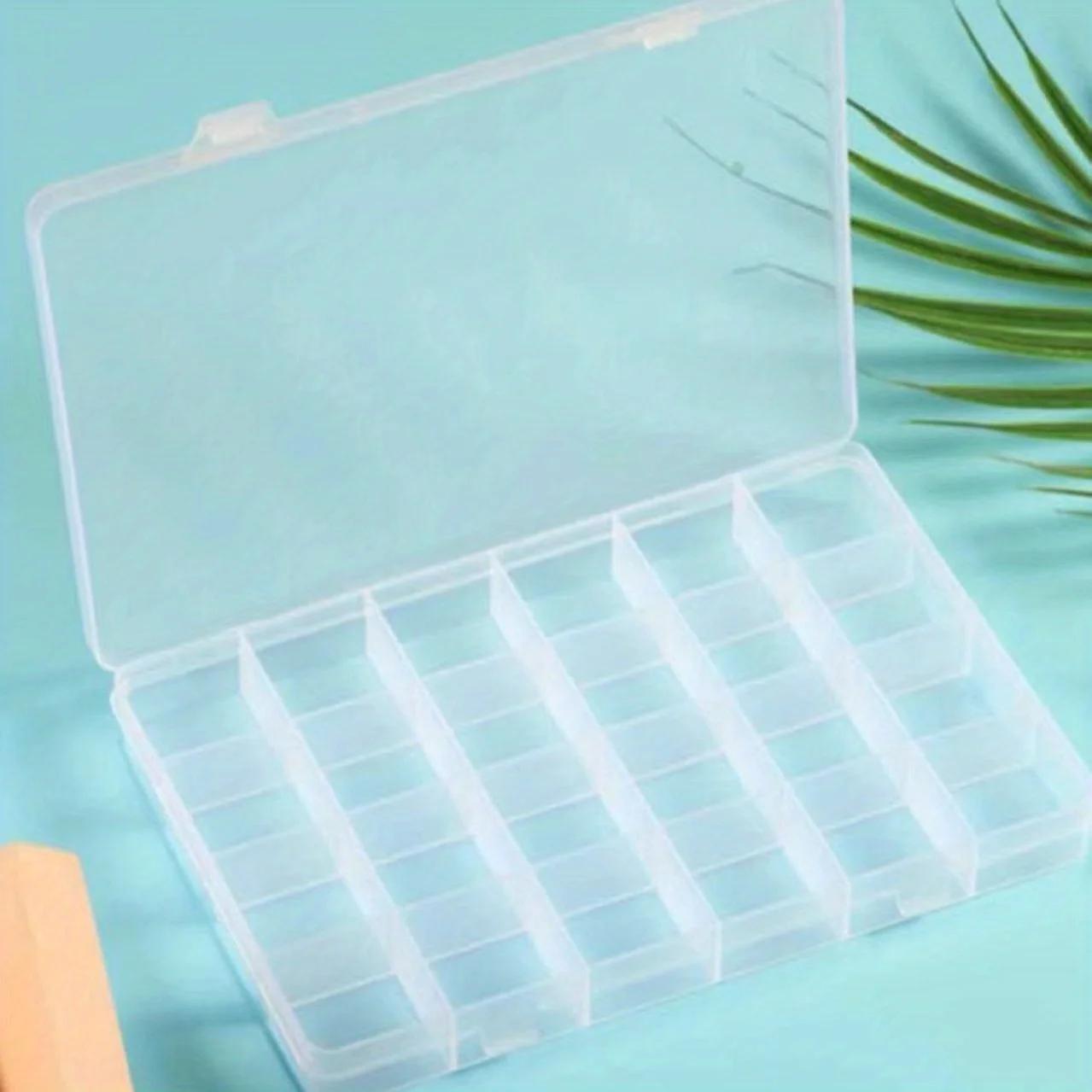 Plastic Storage Box Case Slot Pills Jewelry Beads Earring Case Organizer 24 grids Jewlery Box Large Capacity Square Transparent прозрачный
Plastic Storage Box Case Slot Pills Jewelry Beads Earring Case Organizer 24 grids Jewlery Box Large Capacity Square Transparent прозрачный