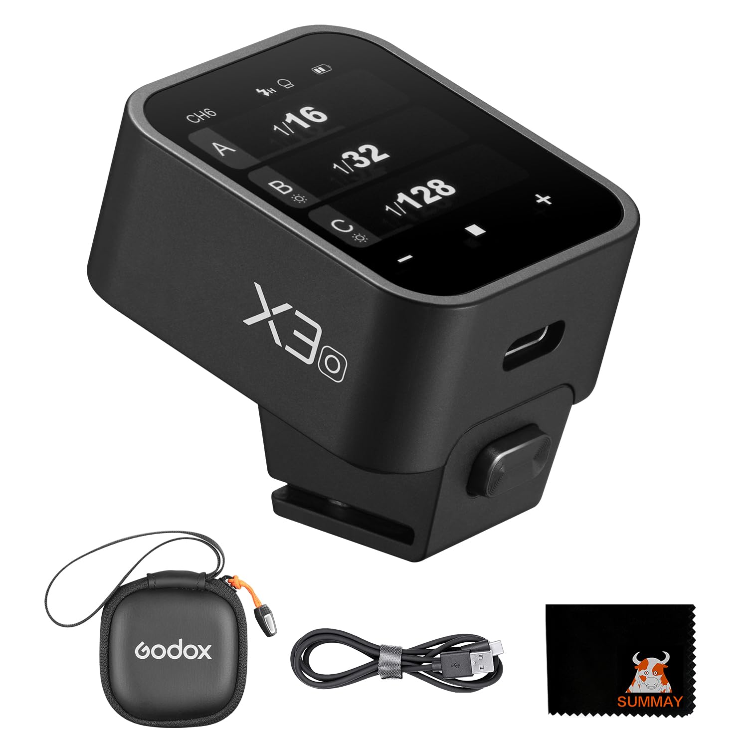 Godox X3 O Touch Screen Wireless Flash Guide TLL Auto Metering High Speed Sync Lithium Flash Studio Light Wireless Trigger Support Fast Charging
Godox X3 O Touch Screen Wireless Flash Guide TLL Auto Metering High Speed Sync Lithium Flash Studio Light Wireless Trigger Support Fast Charging