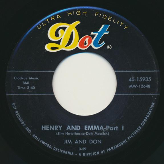 7inch Record JIM & DON - Henry And Emma - Part I / Henry And 4515935 Dot Records 1959 US Comedy & Spoken Word Used
7inch Record JIM & DON - Henry And Emma - Part I / Henry And 4515935 Dot Records 1959 US Comedy & Spoken Word Used