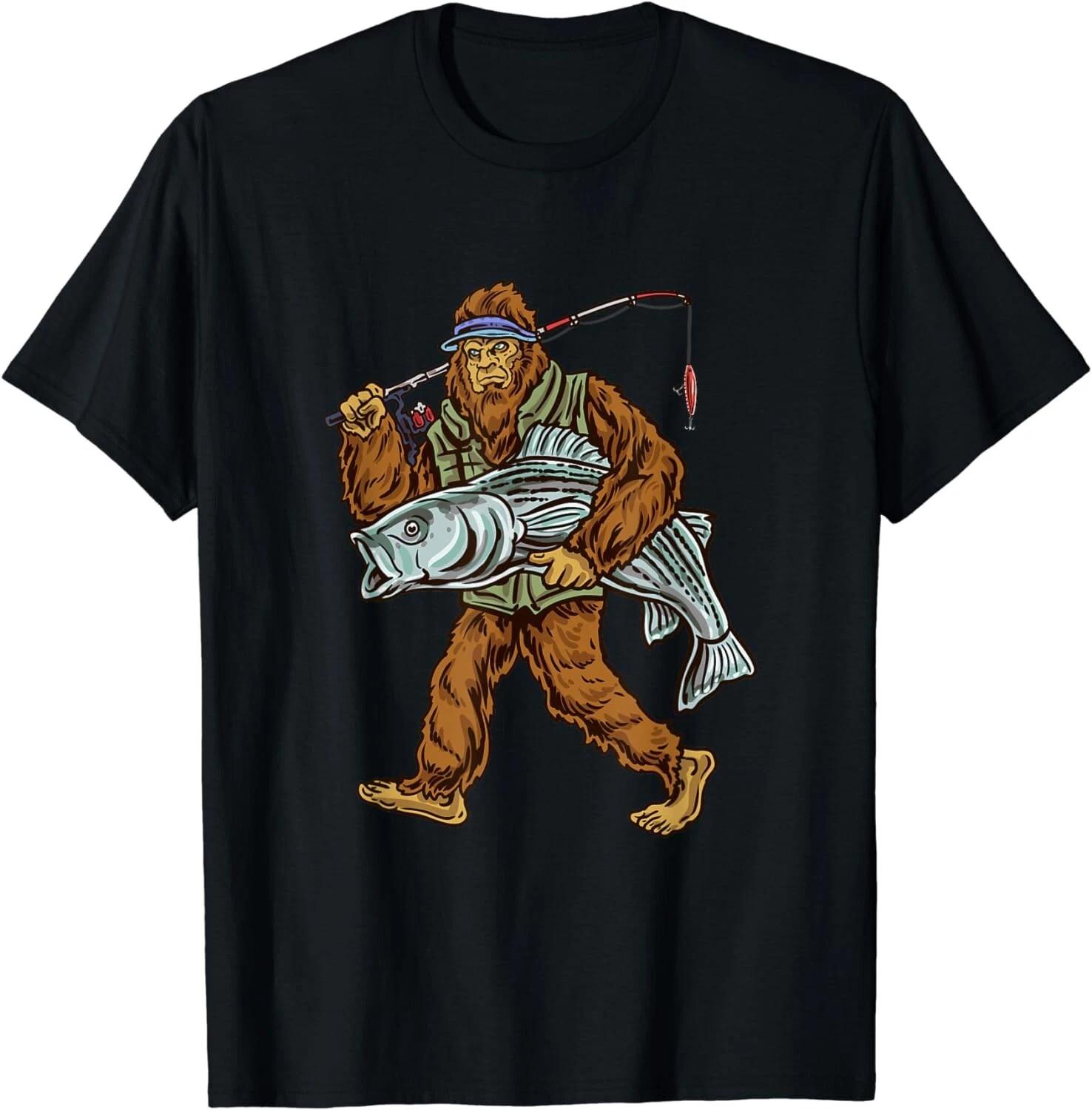 Striper Fishing Bigfoot Striped Bass Fishermen Gift Unisex T-Shirt L
Striper Fishing Bigfoot Striped Bass Fishermen Gift Unisex T-Shirt L