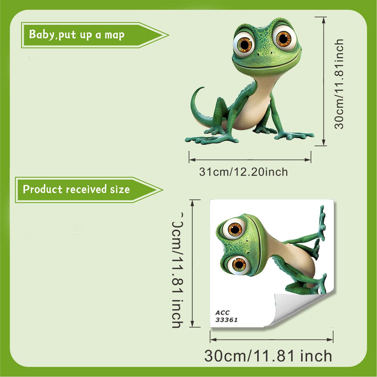 Creative Green Lizard Wall Stickers, Removable Self-Adhesive Decals for Kids Room & Living Room Decor 30x30cm різнокольоровий
Creative Green Lizard Wall Stickers, Removable Self-Adhesive Decals for Kids Room & Living Room Decor 30x30cm різнокольоровий