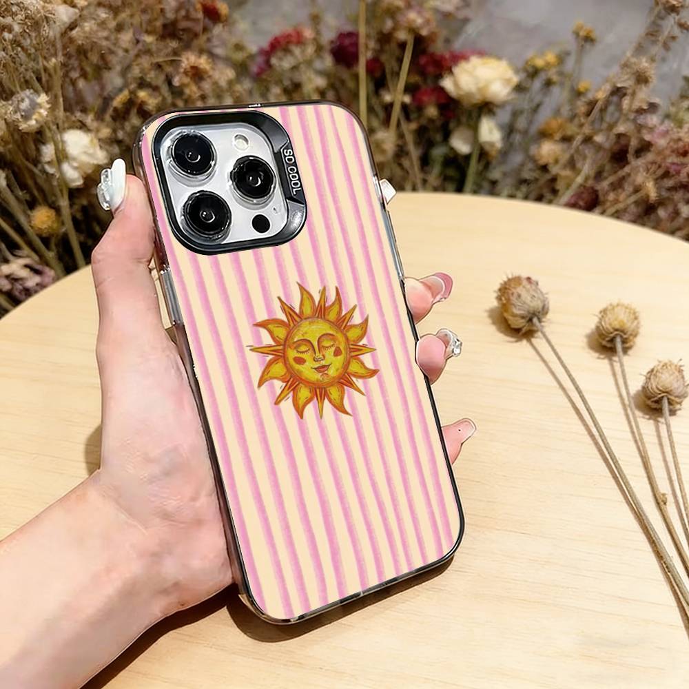 Sun Motif Phone Case For iPhone 17,16,15,14,13,12,11 Plus,Pro Max,XS,Colorful Silver Phone case Funda Cover iPhone14
Sun Motif Phone Case For iPhone 17,16,15,14,13,12,11 Plus,Pro Max,XS,Colorful Silver Phone case Funda Cover iPhone14