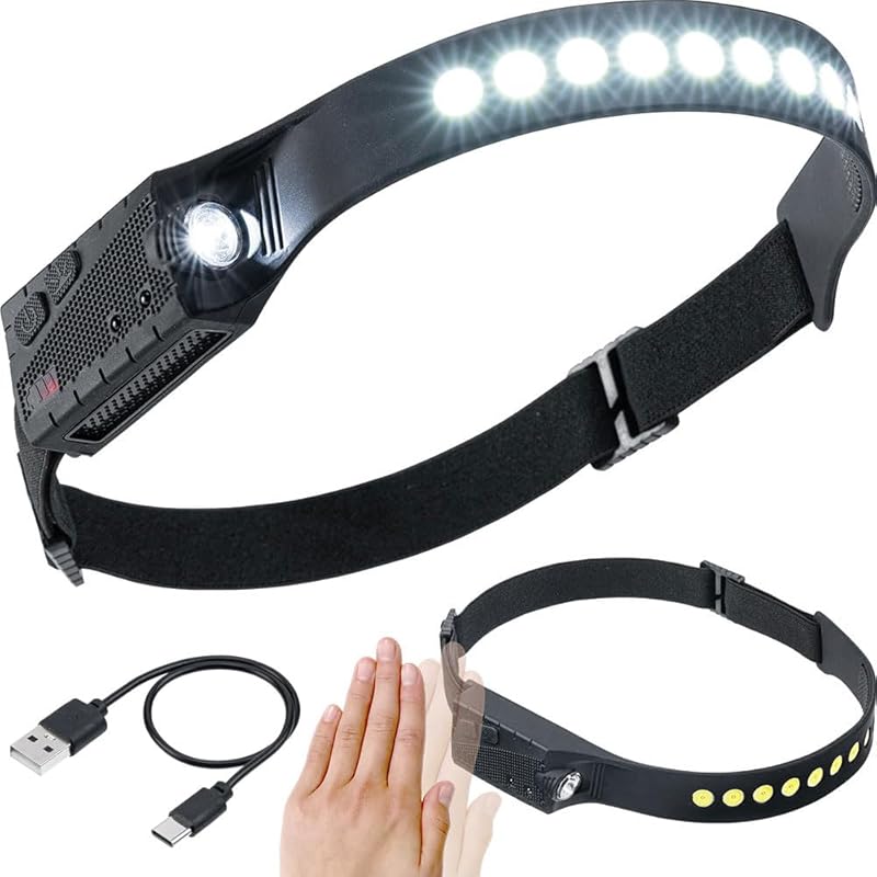 e-supply headlight LED USB rechargeable IPX4 waterproof high brightness 2 types x 2 stages Light weight 56g motion sensor Helmet compatible work light
e-supply headlight LED USB rechargeable IPX4 waterproof high brightness 2 types x 2 stages Light weight 56g motion sensor Helmet compatible work light