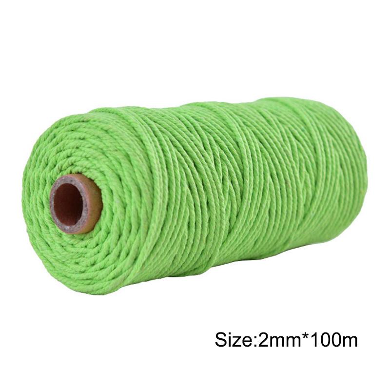 Charm Accessories Popular 1pc Rope Twisted Making Home Textile Hot Sale Macrame String 100% Cotton Cord Wedding DIY for Decorative Craft 2mm*100m
Charm Accessories Popular 1pc Rope Twisted Making Home Textile Hot Sale Macrame String 100% Cotton Cord Wedding DIY for Decorative Craft 2mm*100m