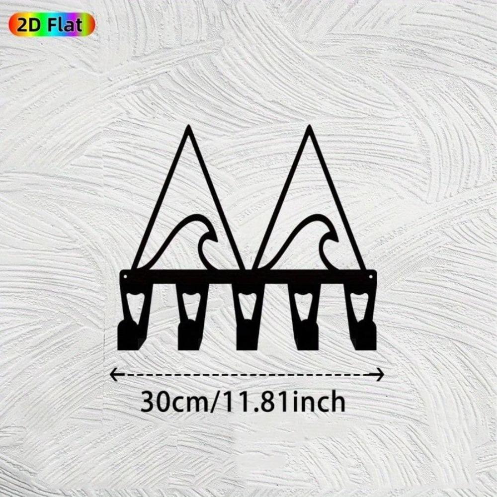 Modern Wave Key Rack Wall Mount 5 Hooks Forged Iron Hallway Office Bedroom Gift 26x30
Modern Wave Key Rack Wall Mount 5 Hooks Forged Iron Hallway Office Bedroom Gift 26x30