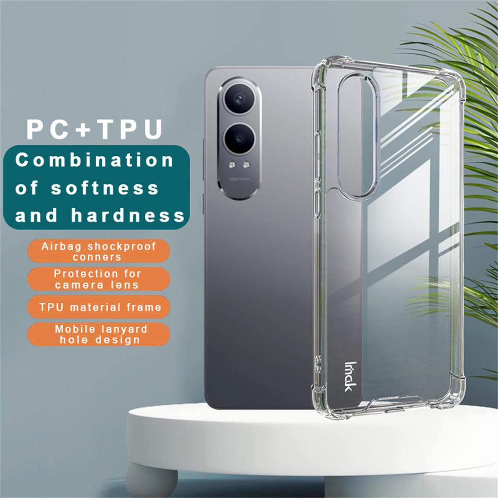IMAK For OnePlus Nord CE4 Lite 5G/Oppo K12x 5G (China) Case PC+TPU Shockproof Clear Phone Cover A
IMAK For OnePlus Nord CE4 Lite 5G/Oppo K12x 5G (China) Case PC+TPU Shockproof Clear Phone Cover A