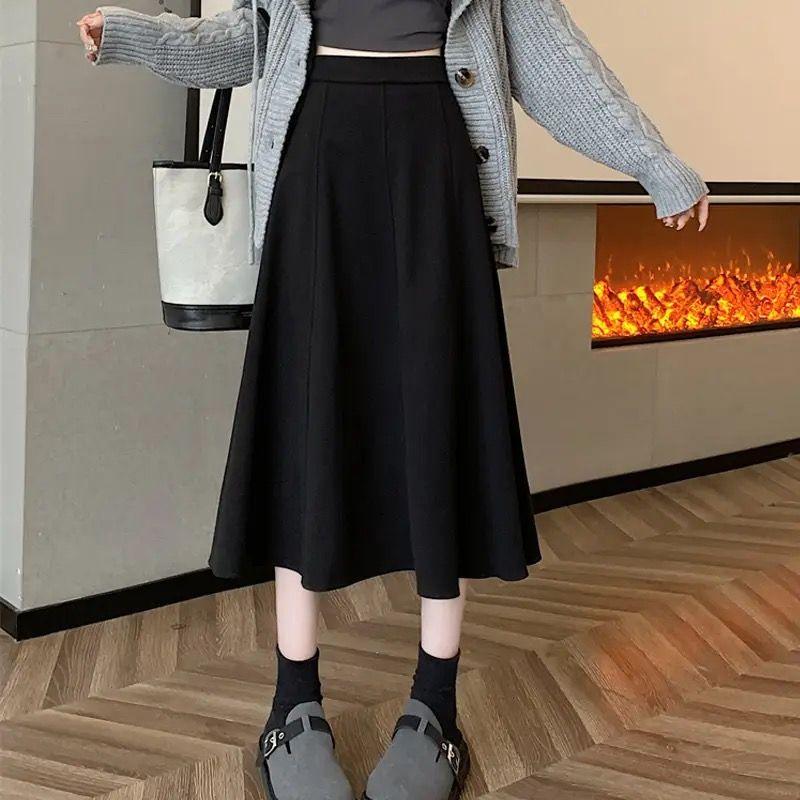 Женская шерстяная юбка корейская осень и зима с высокой талией костюм стройнит длинная юбка свисающая юбка средней длины 2XL
Женская шерстяная юбка корейская осень и зима с высокой талией костюм стройнит длинная юбка свисающая юбка средней длины 2XL