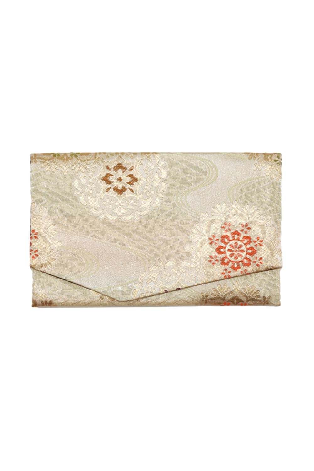 Gold Brocade Nishijin Ori Fukusa Fukusa for Auspicious Occasions Wedding with Mount Water Flower Pattern (Flowing Cream)
Gold Brocade Nishijin Ori Fukusa Fukusa for Auspicious Occasions Wedding with Mount Water Flower Pattern (Flowing Cream)