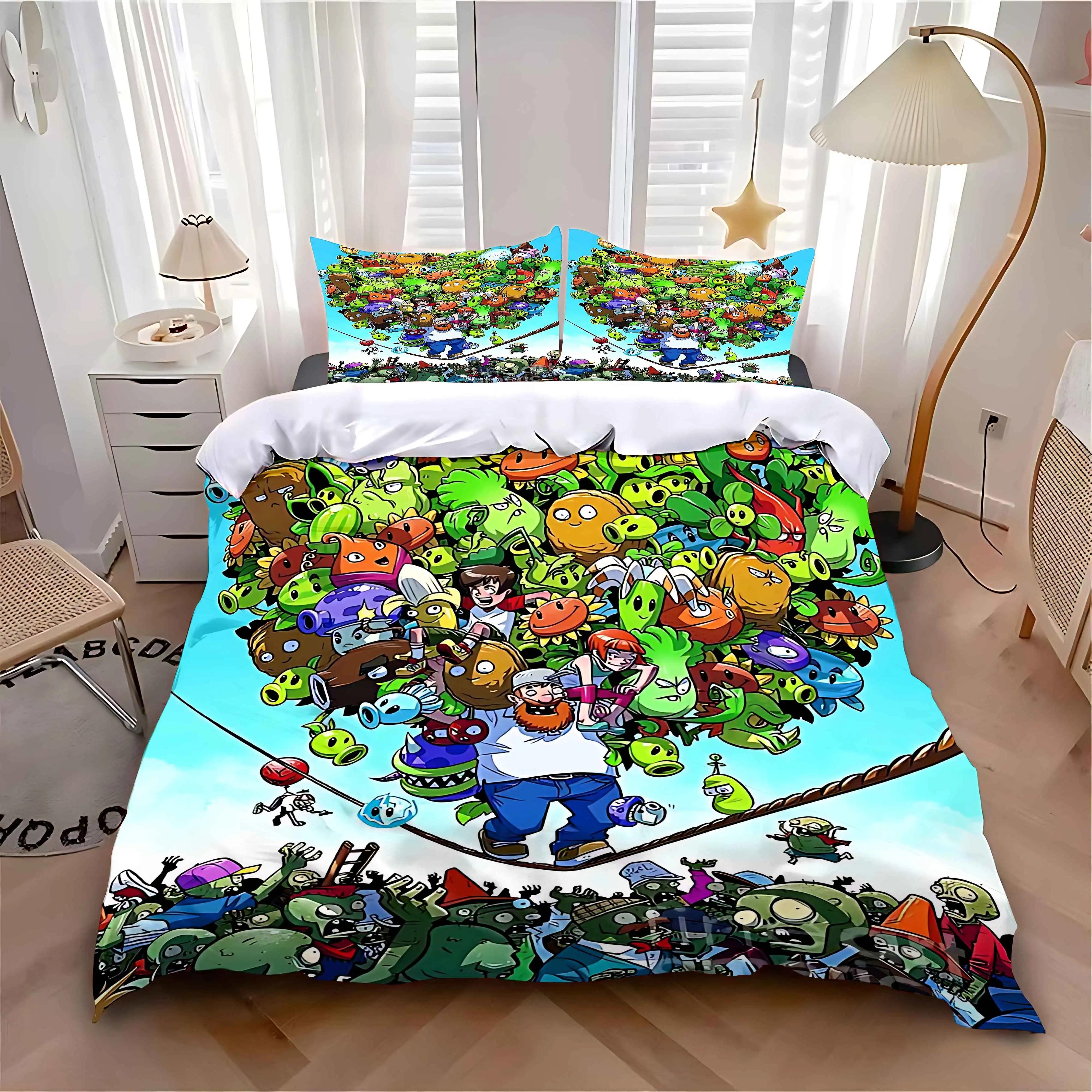 Soft Duvet Cover Pilowcase Beding Set Adult People Boy Girl Bedrom Decoration Children Gift Single Double Large Sized Dimensions P-Plants-vs-Zombie 135*200cm Eu-Single
Soft Duvet Cover Pilowcase Beding Set Adult People Boy Girl Bedrom Decoration Children Gift Single Double Large Sized Dimensions P-Plants-vs-Zombie 135*200cm Eu-Single