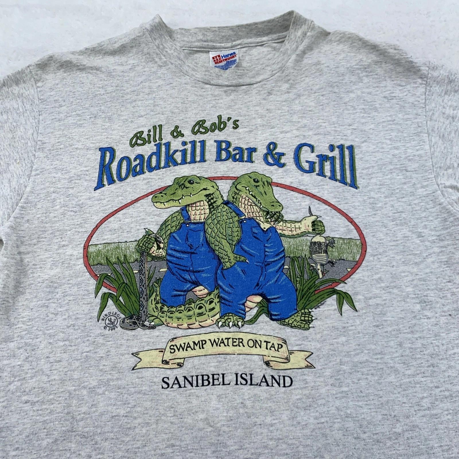 Vintage Bill & Bob s Roadkill Bar & Grill Shirt Mens Large Alligator Cartoon 90s L
Vintage Bill & Bob s Roadkill Bar & Grill Shirt Mens Large Alligator Cartoon 90s L