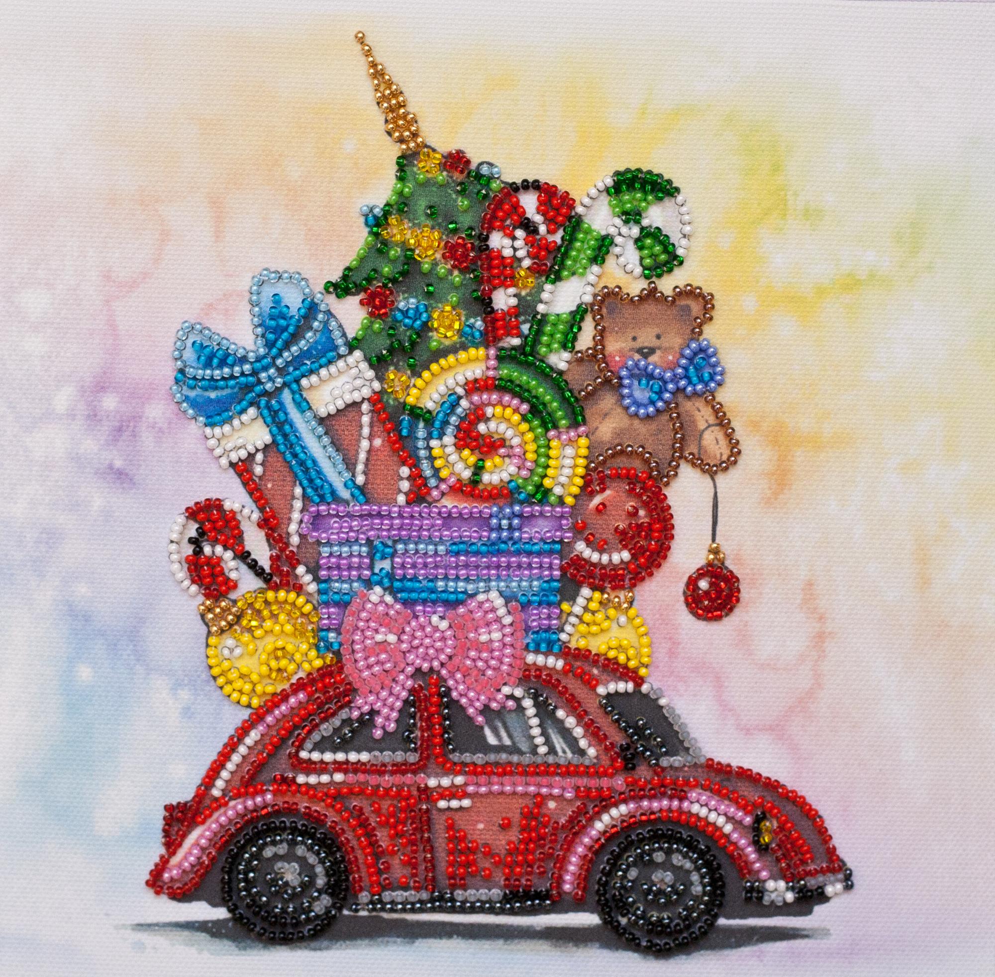 Набір-міді для вишивання бісером на натуральному художньому холсті Gift machine 200x200mm
Набір-міді для вишивання бісером на натуральному художньому холсті Gift machine 200x200mm