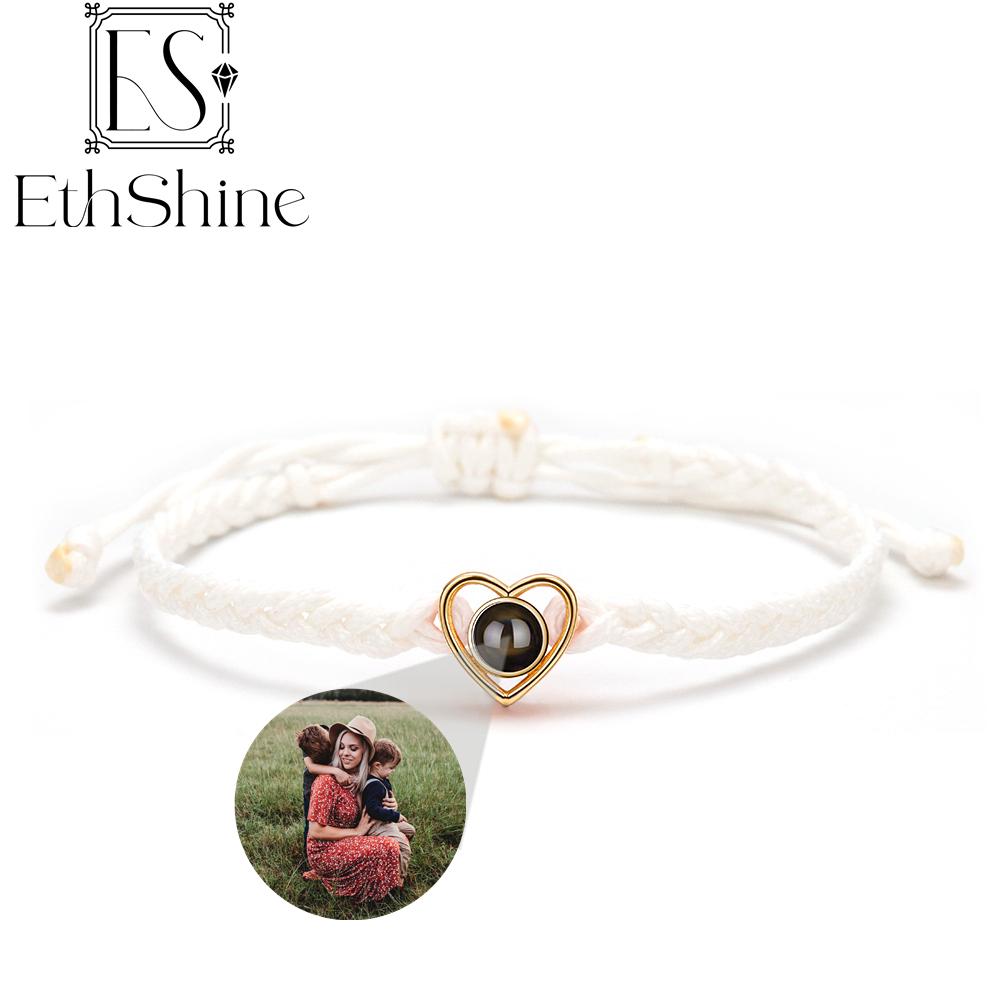 EthShine Персоналізований фотобраслет зі срібного кола 925 проекції Браслети з фотографіями на замовлення Меморіальний подарунок для пари жінкам Copper White B
EthShine Персоналізований фотобраслет зі срібного кола 925 проекції Браслети з фотографіями на замовлення Меморіальний подарунок для пари жінкам Copper White B