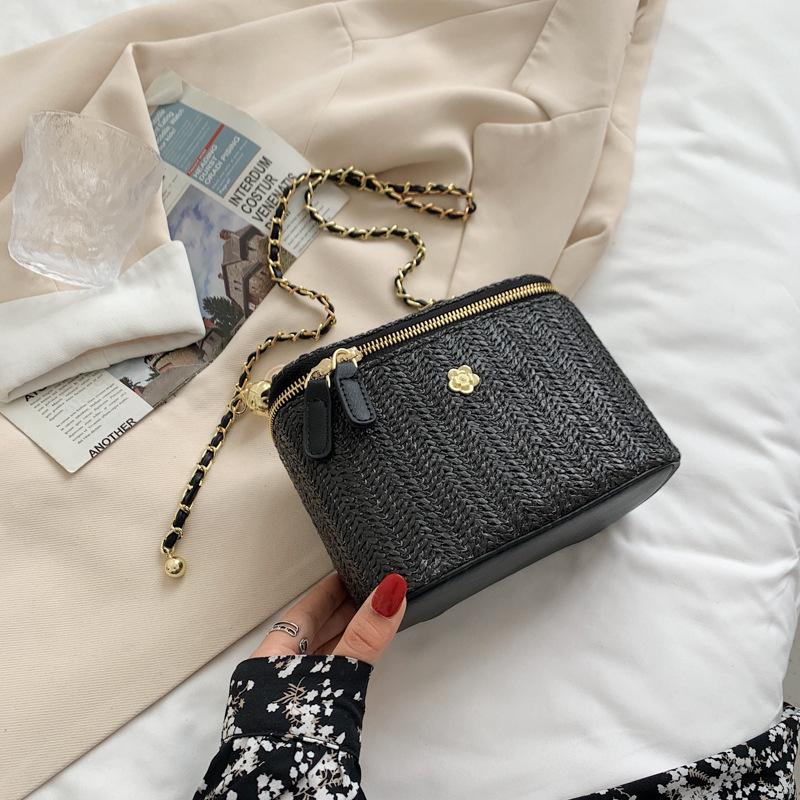 Простая косметичка, коробка, соломенная сумка, фея Мори носить и плести, портативная маленькая сумка, пляжная сумка, через плечо Small чёрный
Простая косметичка, коробка, соломенная сумка, фея Мори носить и плести, портативная маленькая сумка, пляжная сумка, через плечо Small чёрный