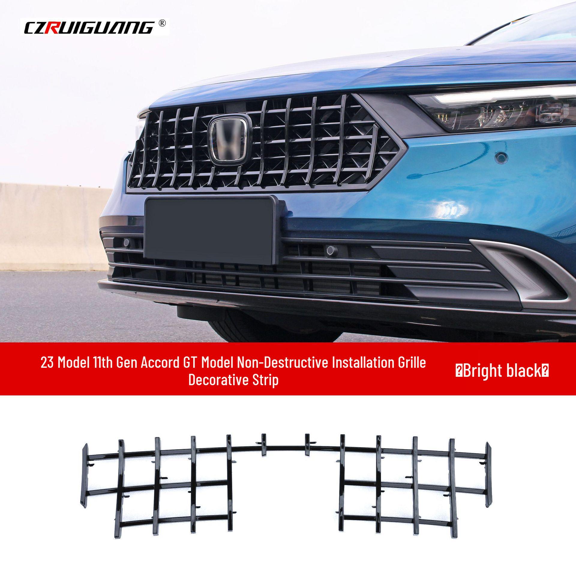 2023 Accord 11th Gen GT Style Grille & Body Kit: Front Lip, Side Skirts, Louvers, Tail Wing
2023 Accord 11th Gen GT Style Grille & Body Kit: Front Lip, Side Skirts, Louvers, Tail Wing