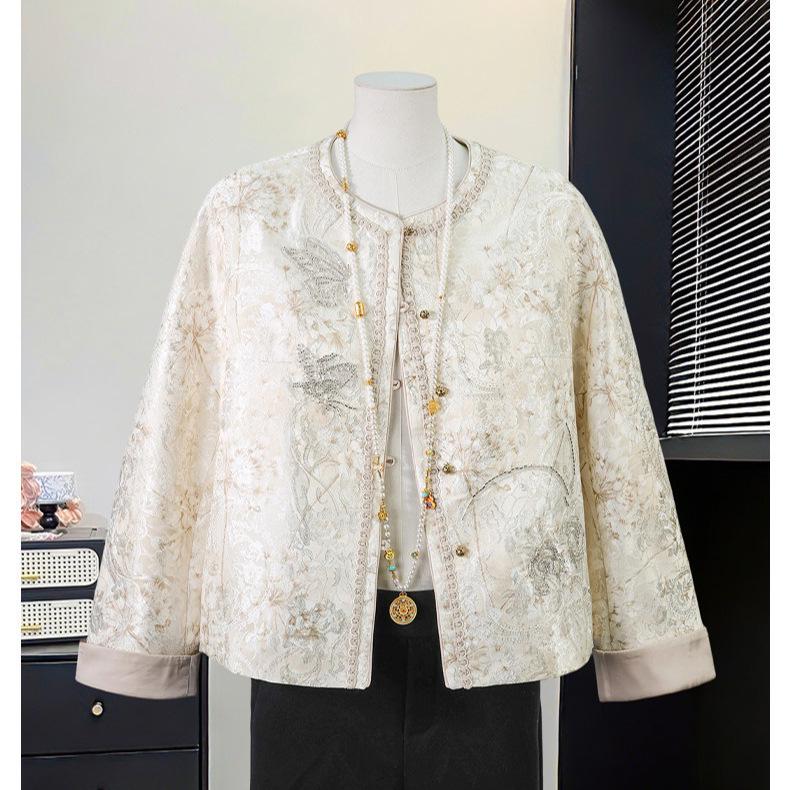 2026 New Spring Jacquard Jacket: Elegant Embroidered Fashion for Middle-Aged & Elderly Women 2XL (suggested 55-62.5 kg)
2026 New Spring Jacquard Jacket: Elegant Embroidered Fashion for Middle-Aged & Elderly Women 2XL (suggested 55-62.5 kg)