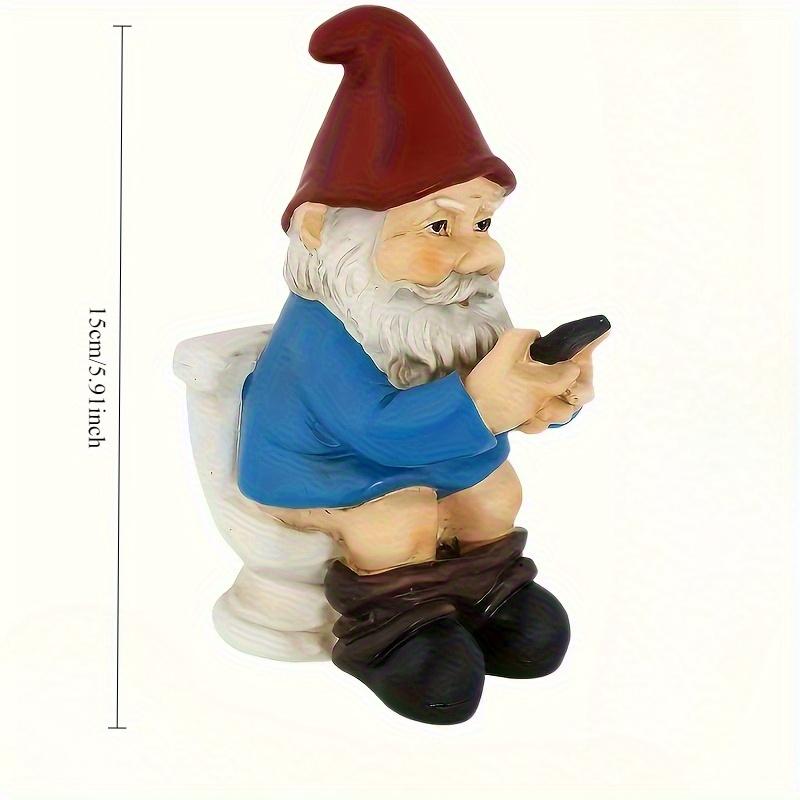 Cute cartoon dwarf squatting toilet resin crafts garden creative art micro landscape sculpture синій
Cute cartoon dwarf squatting toilet resin crafts garden creative art micro landscape sculpture синій