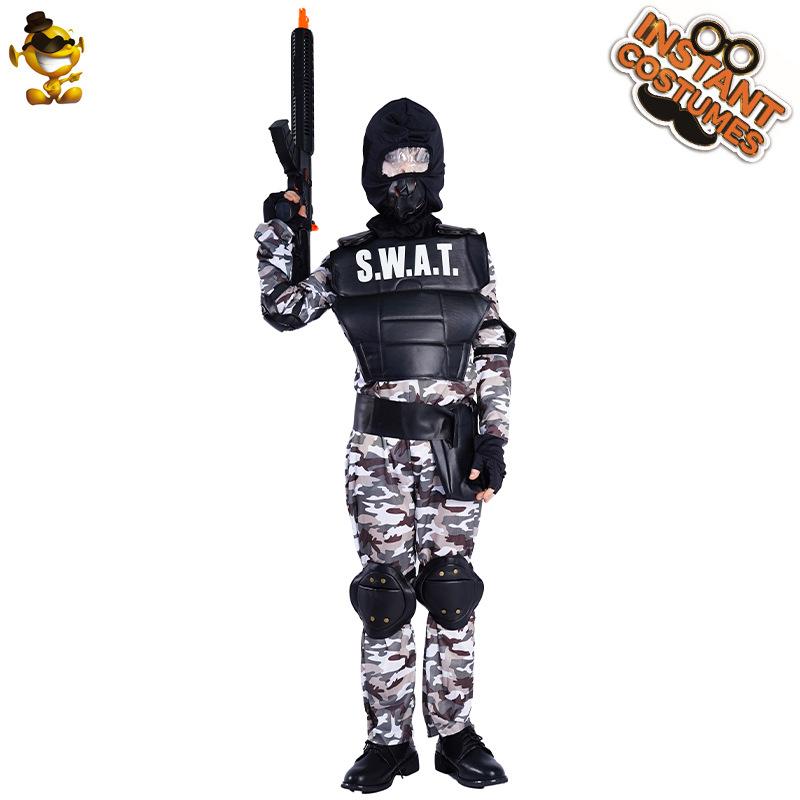 Children s Halloween little boy army special forces costume, boys cosplay costume cosplay l/10-12 years old 140-152cm
Children s Halloween little boy army special forces costume, boys cosplay costume cosplay l/10-12 years old 140-152cm