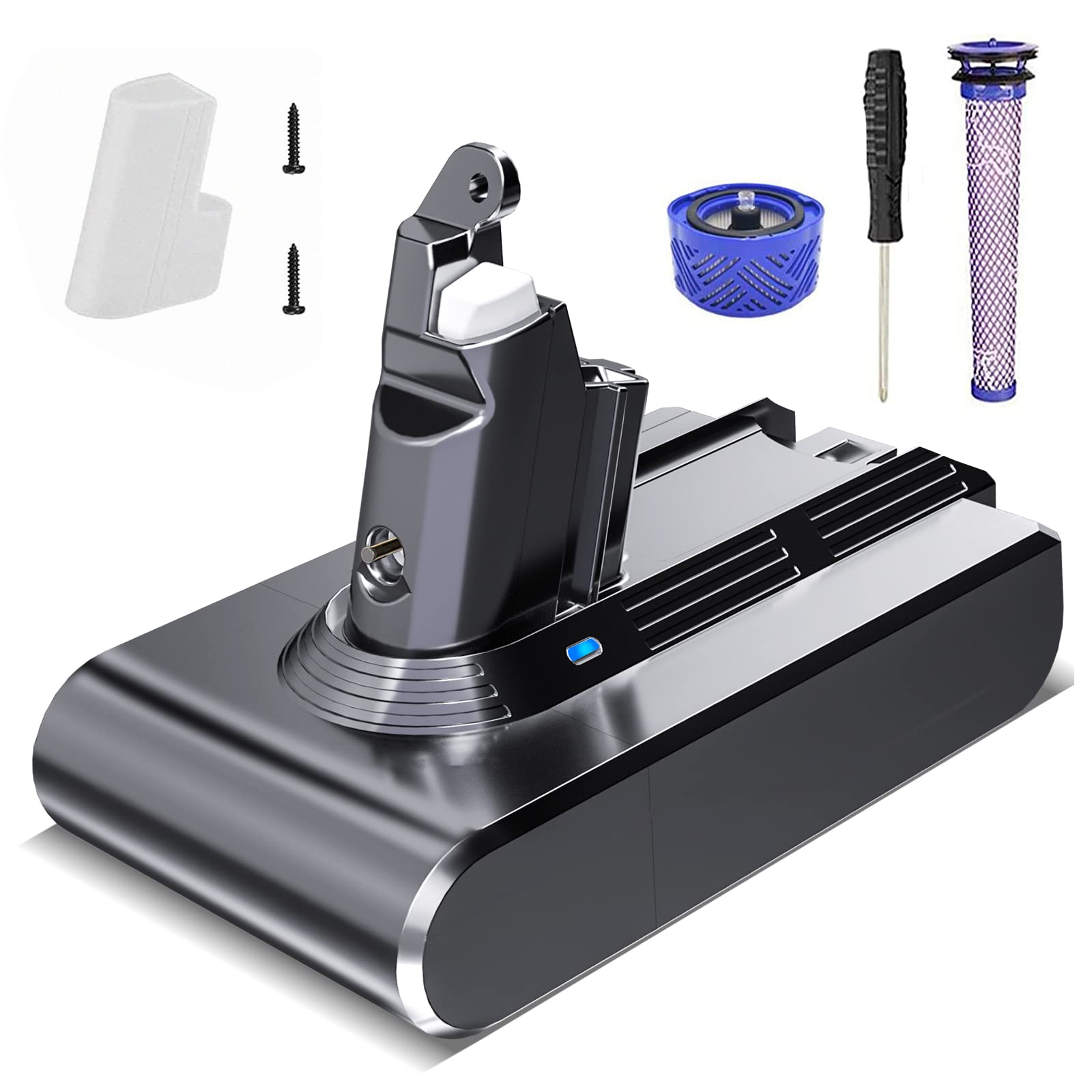 Совместимый продукт V6 Homesuit Dyson DC62 4000 мАч Пылесос Dyson V6 DC62 DC74 DC61 DC59 DC58 HH08 SV09 SV07 Совместим с 2 фильтрами Драйвер
Совместимый продукт V6 Homesuit Dyson DC62 4000 мАч Пылесос Dyson V6 DC62 DC74 DC61 DC59 DC58 HH08 SV09 SV07 Совместим с 2 фильтрами Драйвер