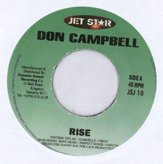 7inch Record DON CAMPBELL Rise NONE Jet Star Jamaica Reggae Ska Dub Used
7inch Record DON CAMPBELL Rise NONE Jet Star Jamaica Reggae Ska Dub Used