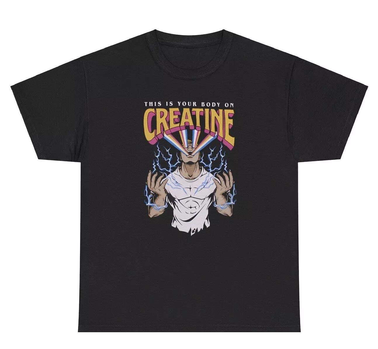 This Is Your Body On Creatine T Shirt Funny Sarcastic Gym Pump cover Graphic Tee 2XL
This Is Your Body On Creatine T Shirt Funny Sarcastic Gym Pump cover Graphic Tee 2XL