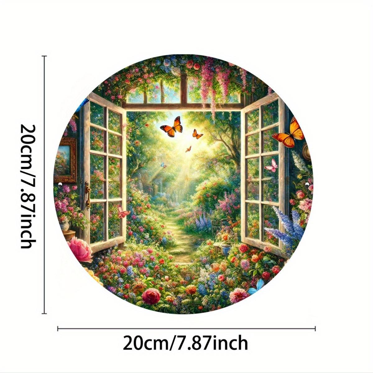 2d Плоска 20*20см Кругла Дерев яна Табличка, Ретро Дизайн Садових Квітів на Підвіконні, Оригінальна Хіпі Декоративна Табличка, Підходить для Подвір їв, Садівництва, Офісів 20*20cm
2d Плоска 20*20см Кругла Дерев яна Табличка, Ретро Дизайн Садових Квітів на Підвіконні, Оригінальна Хіпі Декоративна Табличка, Підходить для Подвір їв, Садівництва, Офісів 20*20cm