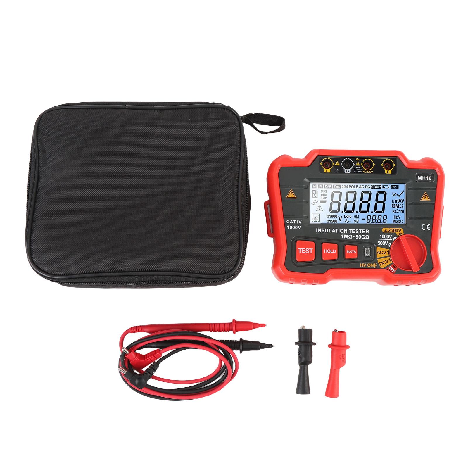Digital Insulation Resistor Tester High Precise Megohmmeter 2500V High Voltage Resistor Tester for
Digital Insulation Resistor Tester High Precise Megohmmeter 2500V High Voltage Resistor Tester for